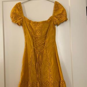 Majorelle Mustard Yellow Dress
